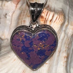 Jasper Heart handcrafted naturally sourced gemstone pendant